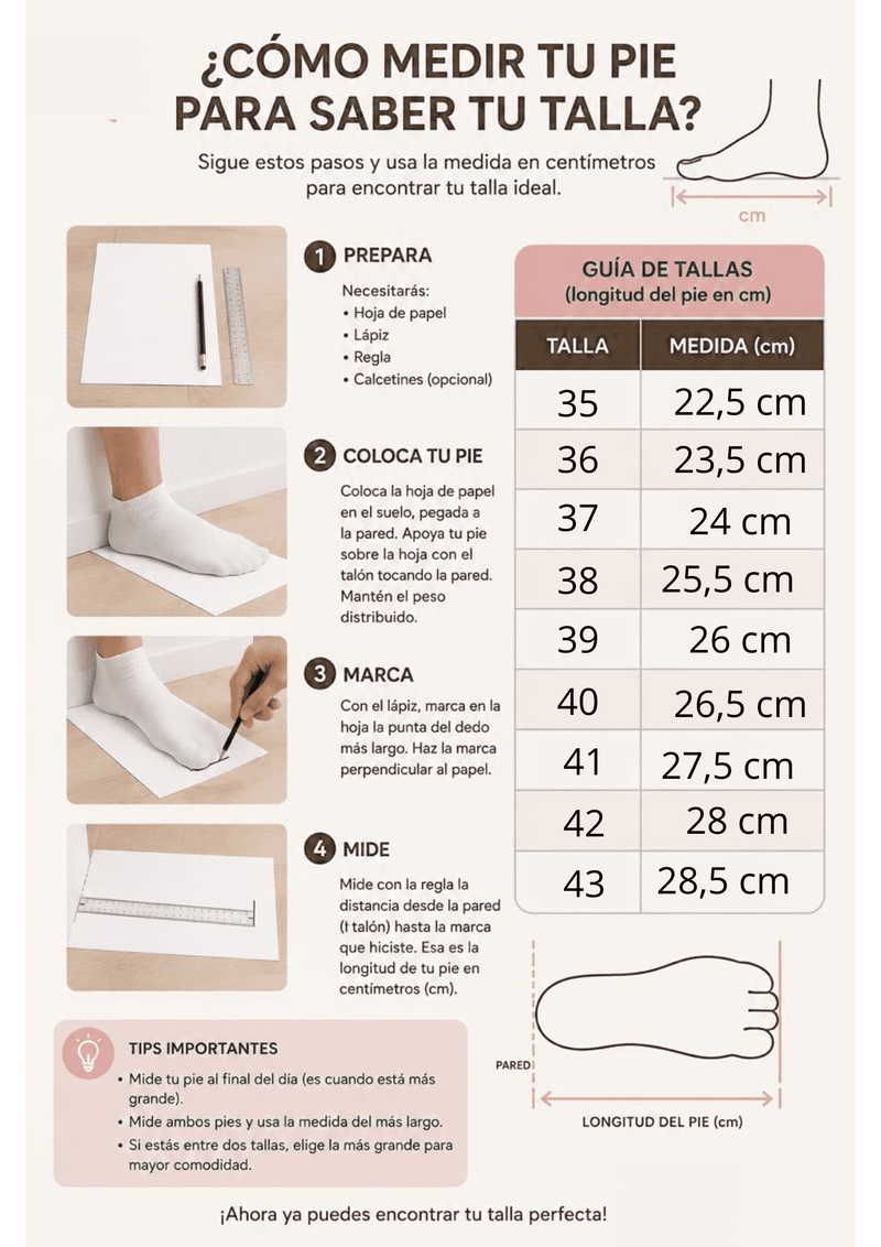 Guía de tallas